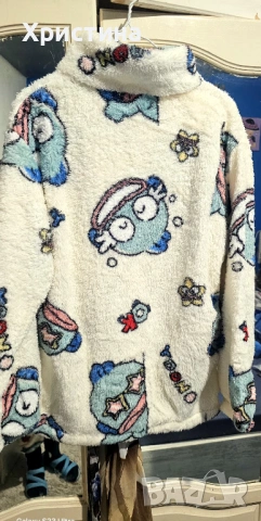 Дамски комплект  пухена пижама, снимка 8 - Пижами - 53019007