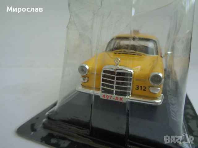 1:43 MERCEDES 200 BRUXELLES 1962 КОЛИЧКА ИГРАЧКА ТАКСИ МОДЕЛ, снимка 2 - Колекции - 46006009