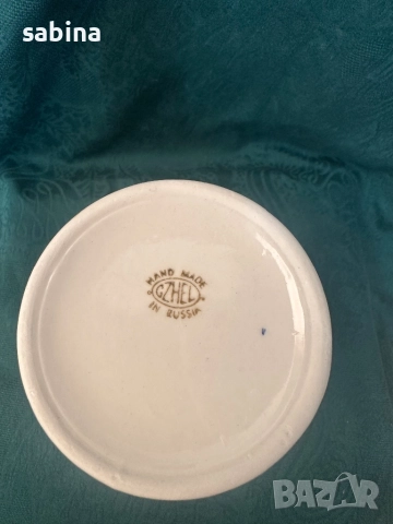 Ваза телефон-пепелник Гжел, нови, снимка 6 - Антикварни и старинни предмети - 52885171