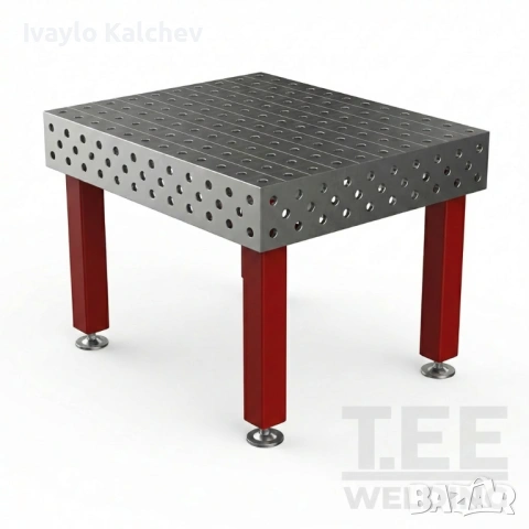 Заваръчна маса 1200×1000 мм (15 мм плот) | ЛИЗИНГ
