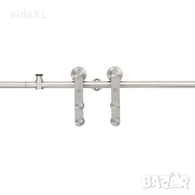 vidaXL Механизъм за плъзгаща врата 183 см неръждаема стомана сребрист(SKU:142826