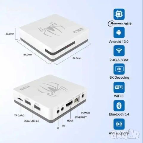 Нов 4GB Ram , 128gb Gaming TV Box Нова G7 Android 16 и 14  40,000 игри 15000 каналаИгрова конзола, снимка 2 - Други игри и конзоли - 53524160