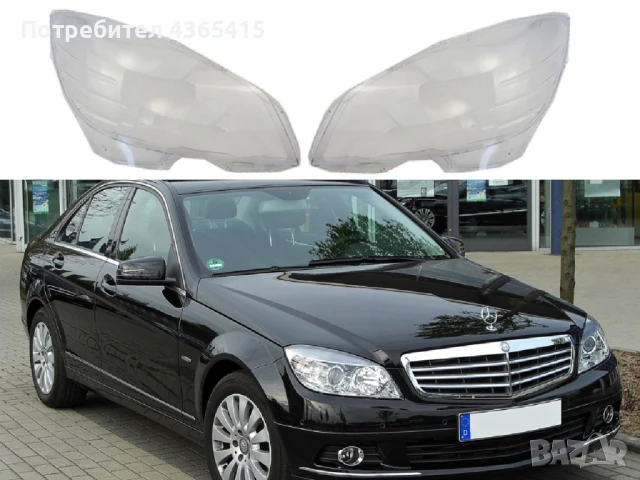 Стъкла за фарове на Mercedes C-Class W204 (2007-2011)