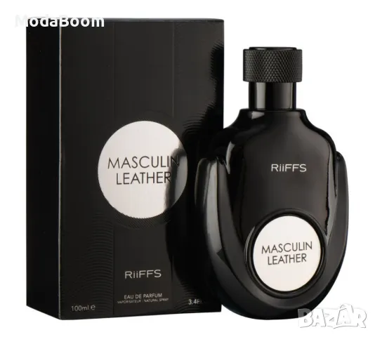 Мъжка парфюмна вода 100 мл Masculin Leather от Riiffs, снимка 3 - Мъжки парфюми - 48370046