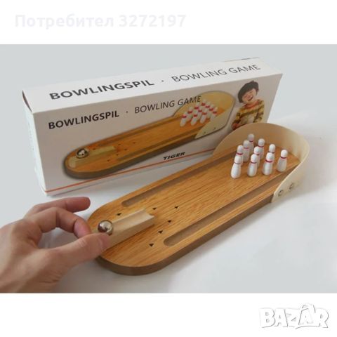 Висок клас мини комплект за боулинг,настолна игра, снимка 1 - Настолни игри - 46203722