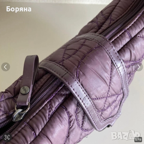 Tommy Hilfiger нова малка лилава капитонирана чанта, снимка 14 - Чанти - 52815878