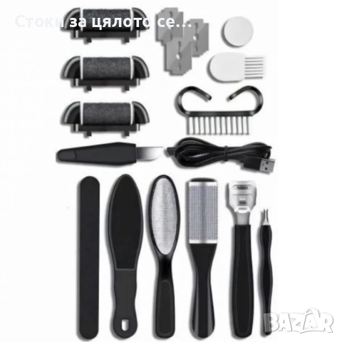 Електрическа пила за крака - пълен комплект , снимка 2 - Електрически пили за пети - 53762506