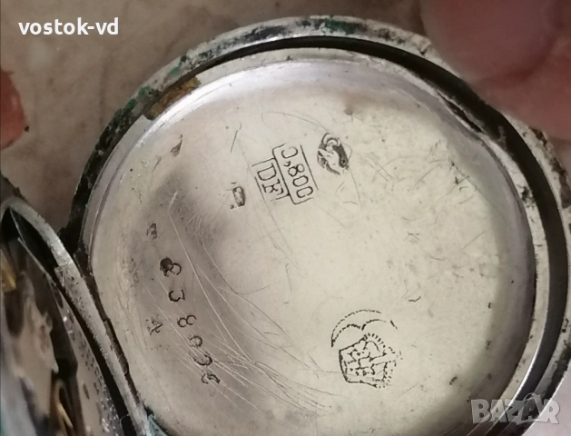 CIILINDRE 10 RUBIS - РАБОТЕЩ ЧАСОВНИК , снимка 2 - Антикварни и старинни предмети - 54083089