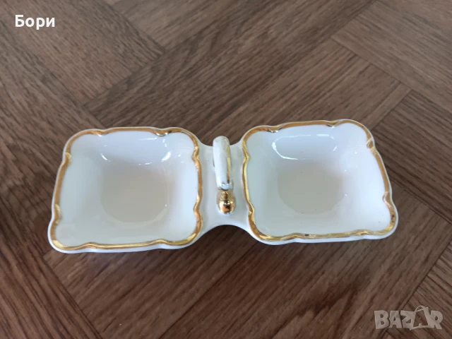 Стара порцеланова чешка солница, снимка 3 - Аксесоари за кухня - 50955577