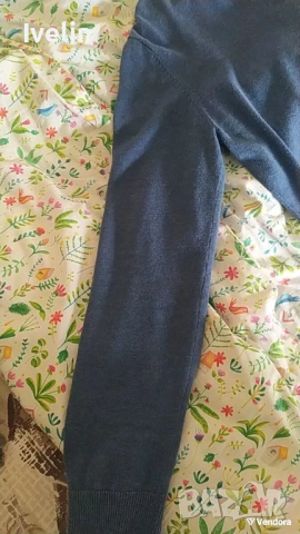 Мъжки пуловер Tom Tailor нов, тъмносин, размер M/L, снимка 4 - Пуловери - 53653362