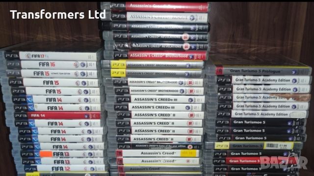 PS3-Fifa-Gran Turismo-Assassin Creed, снимка 1 - Игри за PlayStation - 45682342