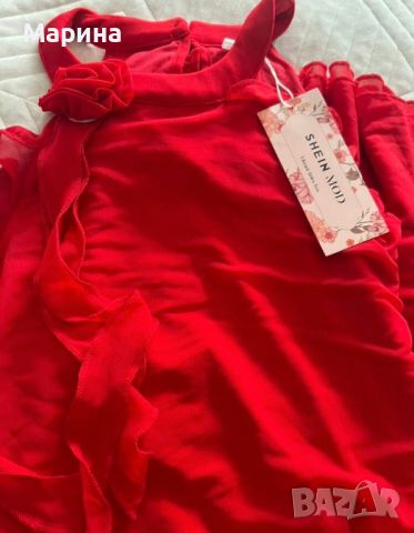 Лятна червена латино рокля , снимка 2 - Рокли - 46293826