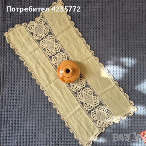 Ръчно изработен карета и тишлайфери плетени на една. Подходящи за декорация на домашния интериор , снимка 14 - Декорация за дома - 52677751