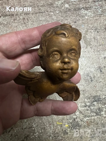Херувимче -дървено , снимка 6 - Статуетки - 51112419
