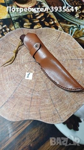 Собствено производство  ръчна изработка  кании за ножове телешки бланк 3,2мм в комплект с ножа , снимка 15 - Ножове - 51934195