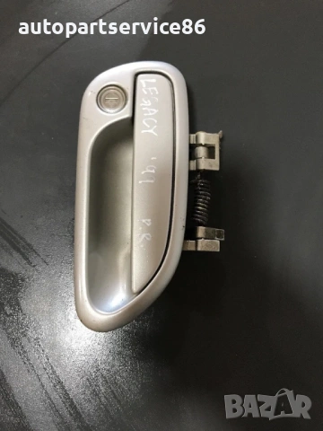 Външна дръжка на предна дясна врата Сребърен за Subaru Legacy (2001) , снимка 2 - Части - 54226267