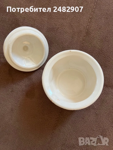 Стара порцеланова захарница, снимка 10 - Антикварни и старинни предмети - 53615168