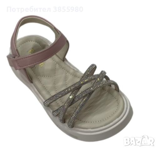 Детски сандали за момиче (001) - 3 цвята, снимка 3 - Детски сандали и чехли - 45277699