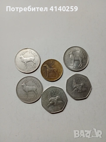 ИРЛАНДИЯ МОНЕТИ 1 ПАУНД 1990 Г 