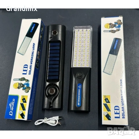 Преносима LED работна лампа, удароустойчив дизайн, снимка 3 - Друга електроника - 53492584