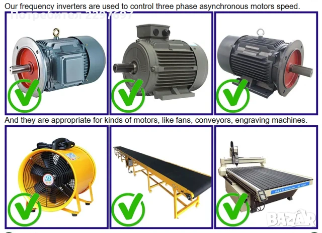 Честотен инвертор за трифазен ел. мотор до 2.2 kw, снимка 13 - Друга електроника - 53005678