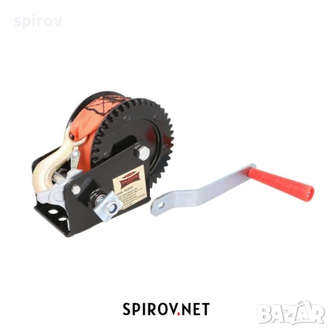 Ръчна лебедка 1600lbs 725кг колан 8.0м