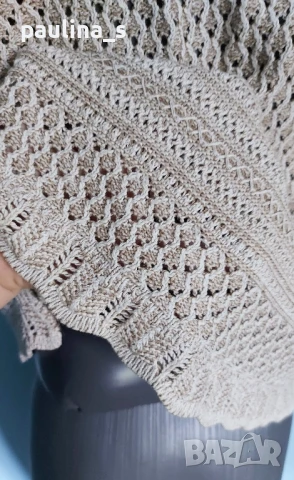 Три различни броя / Винтидж! Памучна блуза тип туника от плетена дантела , снимка 10 - Туники - 51017987