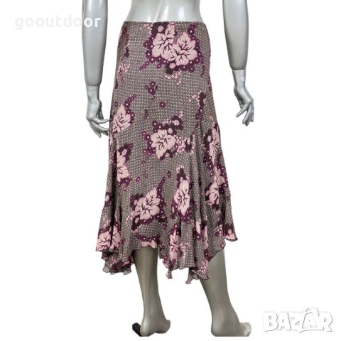 пола на цветя Anne Klein Floral Asymmetric silk skirt, снимка 3 - Поли - 46349013