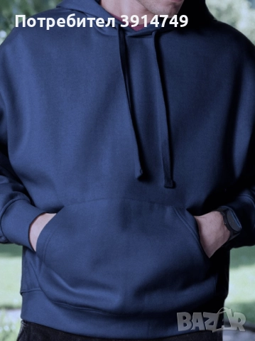 Блуза с дълъг ръкав / суетшърт; качулка, два предни джоба; лека, мека, топла, унисекс *НОВА*, снимка 2 - Суичъри - 51619230
