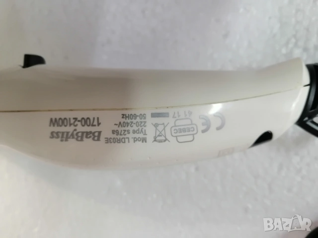 Сешоар BabyLiss LDR03E Type s276a 2100W, снимка 4 - Сешоари - 53897728