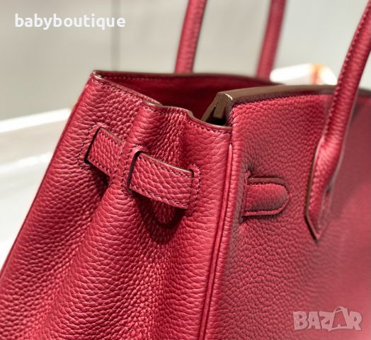 Hermes Birkin Bordeaux red, снимка 6 - Чанти - 45389816