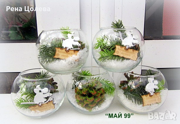 Стъклена сфера със сняг