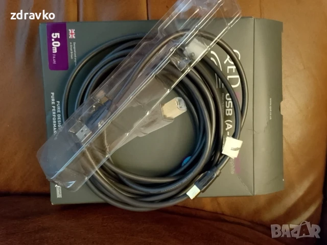 QED PERFORMANCE USB A-B GRAPHITE 5м., снимка 4 - Друга електроника - 51080189