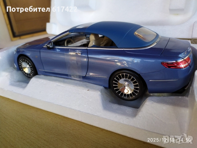 1:18 Mercedes Benz Maybach S650 Cabriolet 2018 - Norev, снимка 9 - Колекции - 52848481
