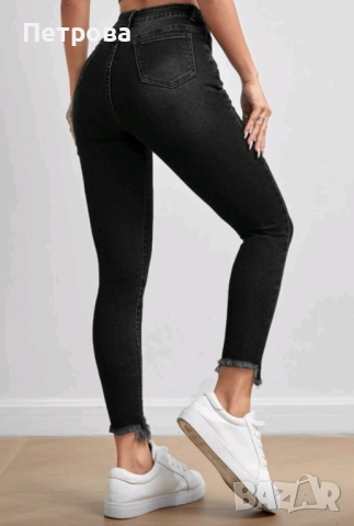 Дънки висока талия С размер , снимка 2 - Дънки - 52547650