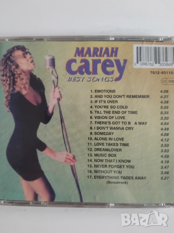 Mariah Carey – Best Songs - матричен диск музика, снимка 2 - CD дискове - 52837986
