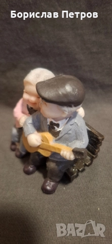 Изящна фигурка "Баба и дядо си пеят", снимка 2 - Колекции - 52396220