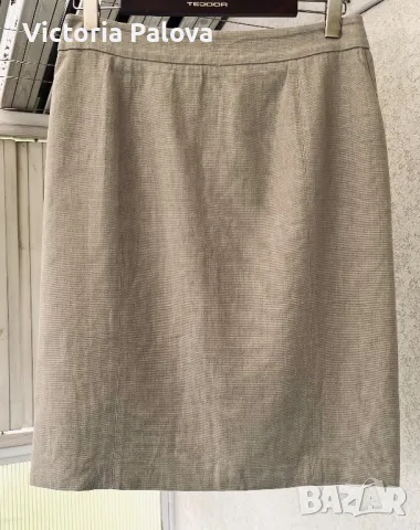 Лукс ленена пола MaxMara studio оригинал, снимка 2 - Поли - 50031935