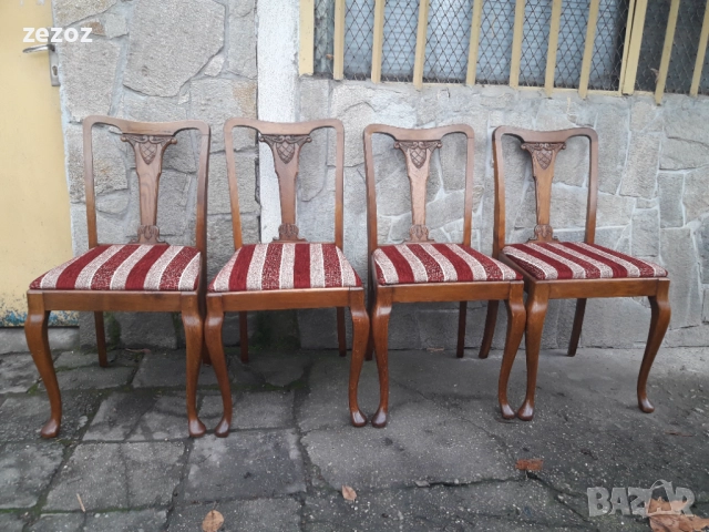 Антикварни столове-4бр.№02, снимка 2 - Столове - 52867736