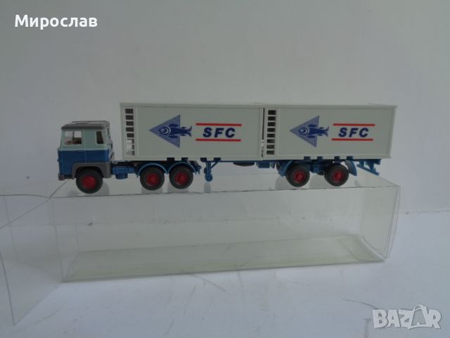 WIKING H0 1/87 SCANIA КАМИОН МОДЕЛ ИГРАЧКА КОЛИЧКА , снимка 1 - Колекции - 46544483