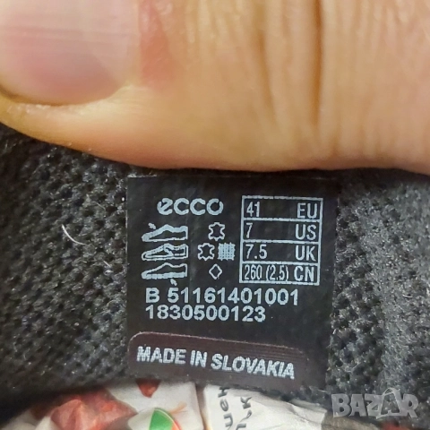 ECCO Irving GTX Gore-Tex номер 41 водоустойчиви обувки , снимка 12 - Ежедневни обувки - 52643049