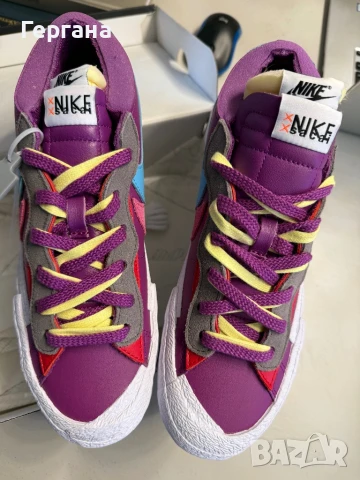 Nike x Sacai x KAWS кожени кецове, снимка 10 - Маратонки - 50679344