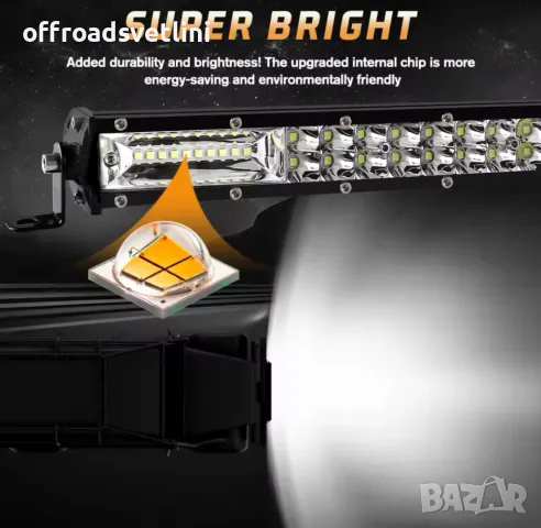 НОВ МОДЕЛ 84 cm 300W 12D ULTRASLIM LED BAR в комплект с окабеляване, снимка 5 - Аксесоари и консумативи - 49756144