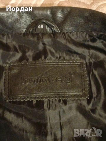 мъжко кожено сако Lamberg N45, снимка 2 - Тениски - 52539059