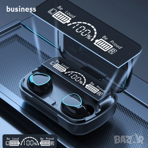 Светещи Безжични Слушалки HD LED дисплей М10, снимка 6 - Bluetooth слушалки - 51728727