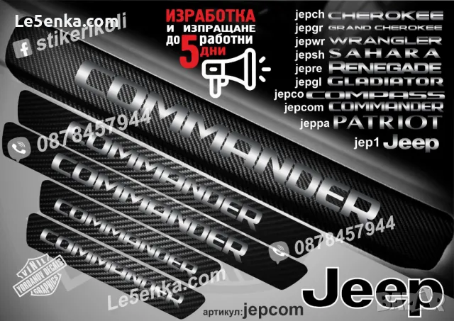 ПРАГОВЕ карбон JEEP CHEROKEE фолио стикери jepch, снимка 5 - Аксесоари и консумативи - 39113112