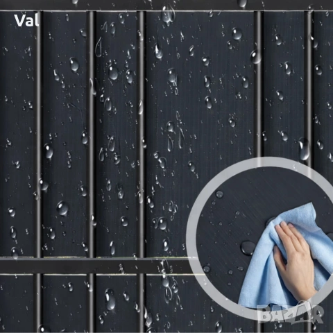 Антрацитна оградна лента 19 см x 35 м – UV устойчива и лесна за монтаж