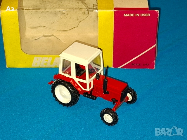 Руски метален модел на трактор Баларус в мащаб 1:43 Made in USSR, снимка 2 - Колекции - 51955225