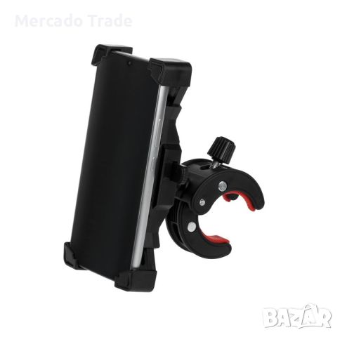 Стойка за мобилен телефон Mercado Trade, За велосипед и мотоциклет, Черен, снимка 1 - Аксесоари за велосипеди - 45957500