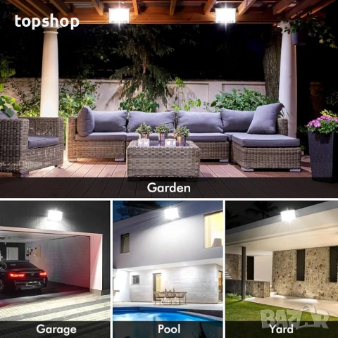 Чисто нови Комплект 2 броя LED Прожектори WOWSPEED 200W – Мощно Външно Осветление , снимка 7 - Прожектори - 53450142